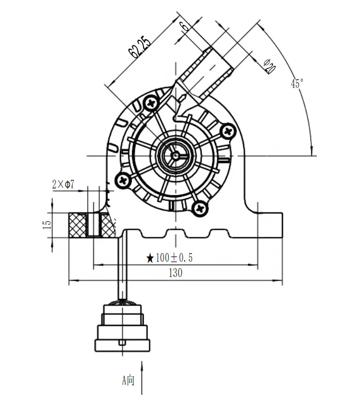 Electric Coolant Pump DC12V for NF Electric Bus Truck