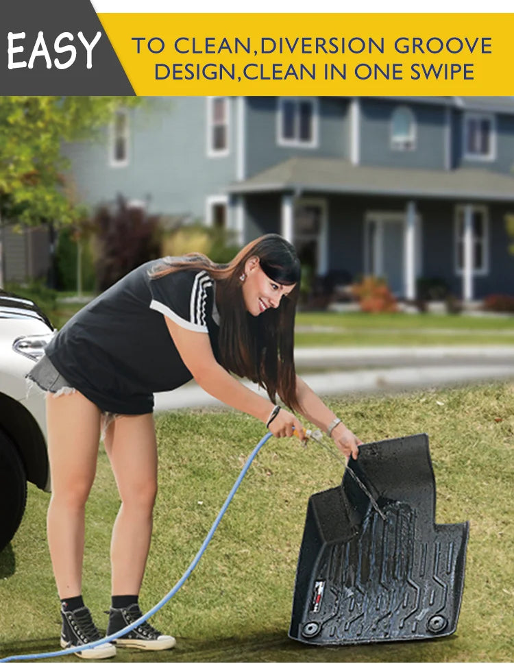 3D Custom TPV LHD Floor Mats for Volkswagen Amarok 2013–2021