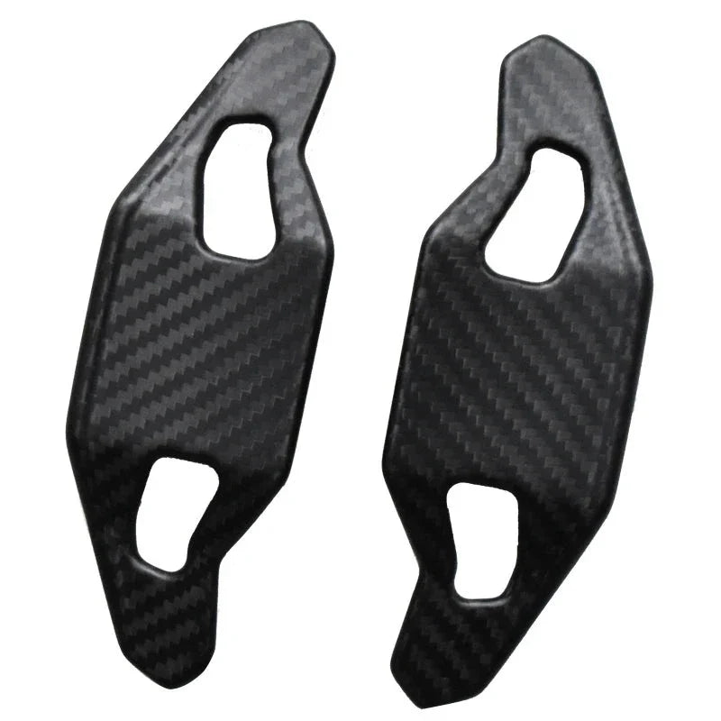 Matte Carbon Fiber DSG Paddle Extension; Audi Steering Wheel