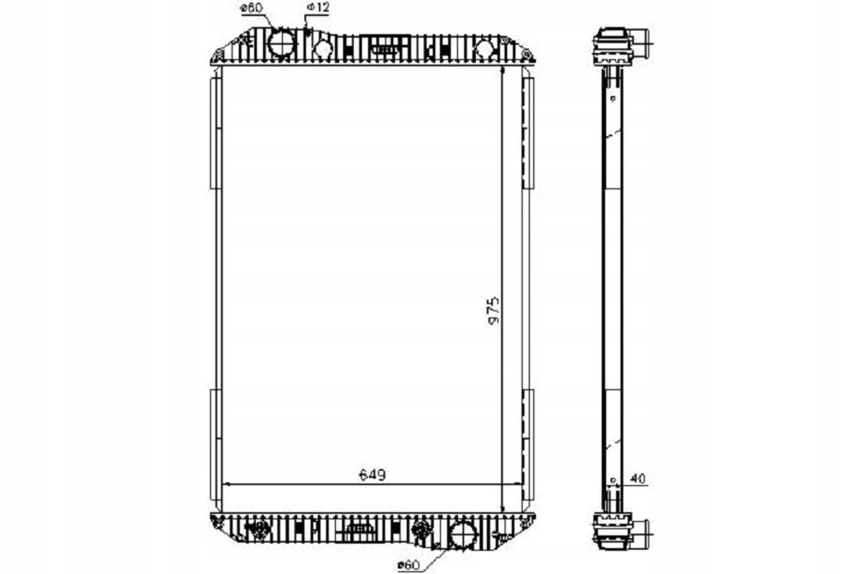 Radiator 9405000703 9405000603 for Mercedes Kamaz Trucks