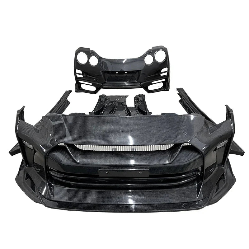 Carbon Fiber Front Bumper for Nissan GTR R35 2008–2018