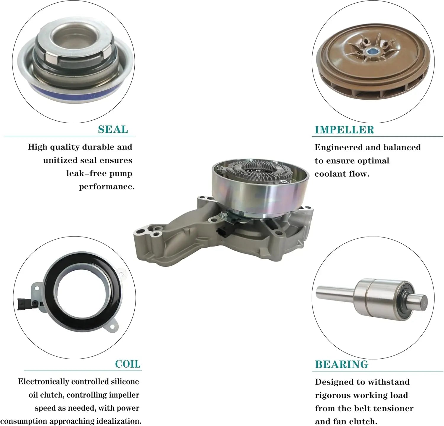 Water Pump for Volvo TRUCK 21648708 2092085 21969183 20920085 20921917 21030340 21648708 21814009 21814036 21960479