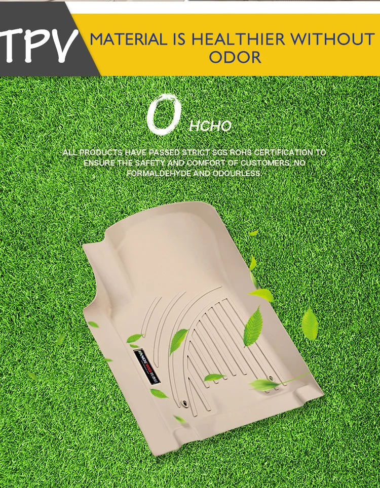 3D Custom TPV LHD Floor Mats for Volkswagen Amarok 2013–2021