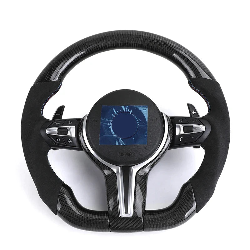 Perforated Leather Carbon M Sport Steering Wheel for BMW