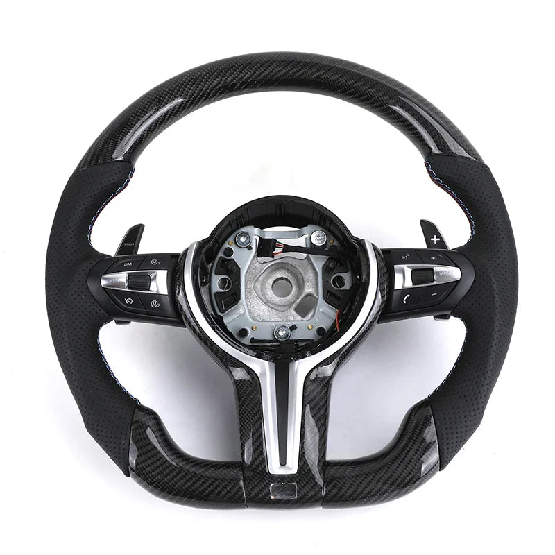 Perforated Leather Carbon M Sport Steering Wheel for BMW