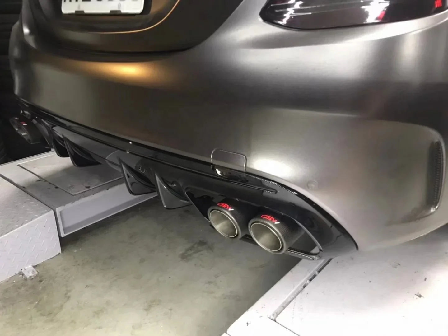 AMG C43 Exhaust Muffler with Valves | Benz W205