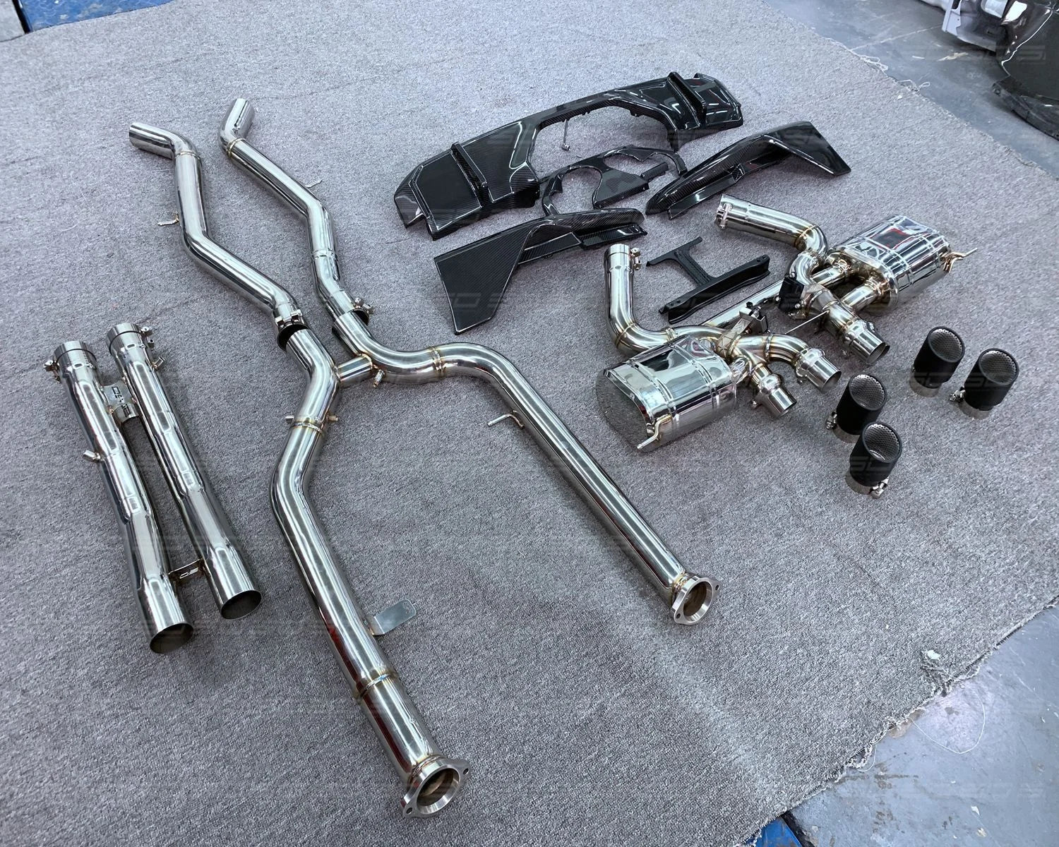 Stainless Steel Flexible Exhaust Pipe Muffler for BMW M4 G80