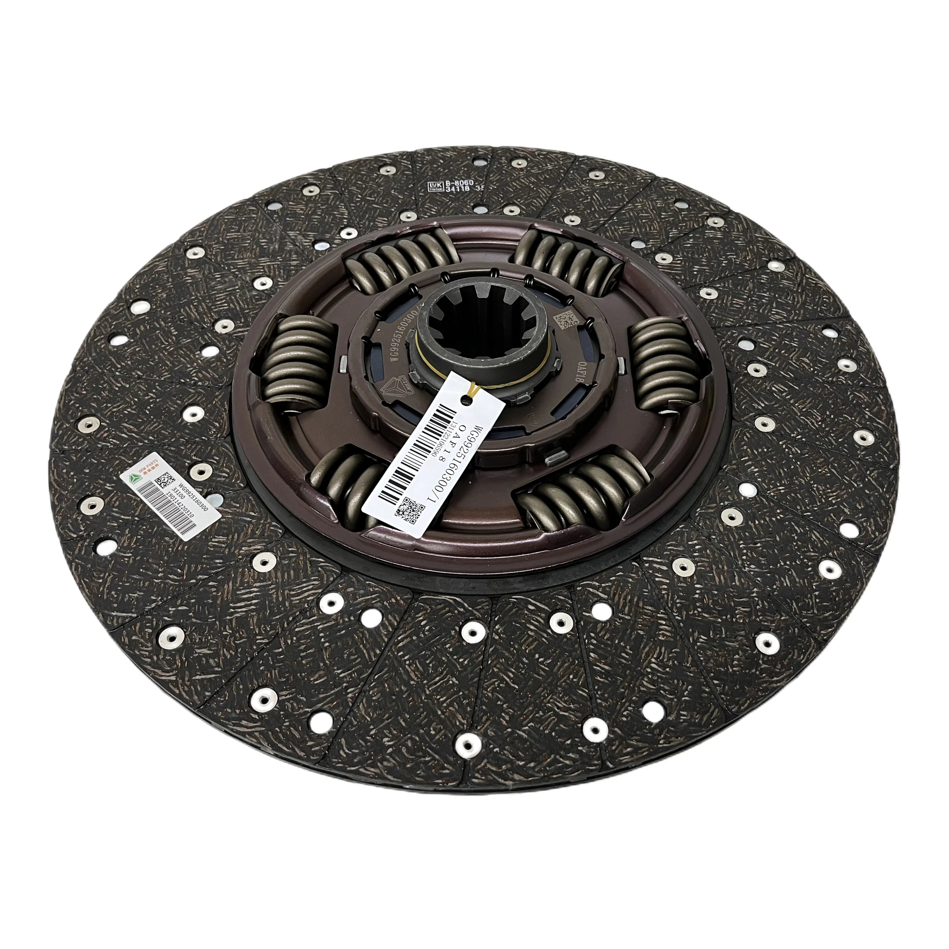 Sinotruk Howo Sitrak Clutch Disc WG9925160300 OEM 430mm