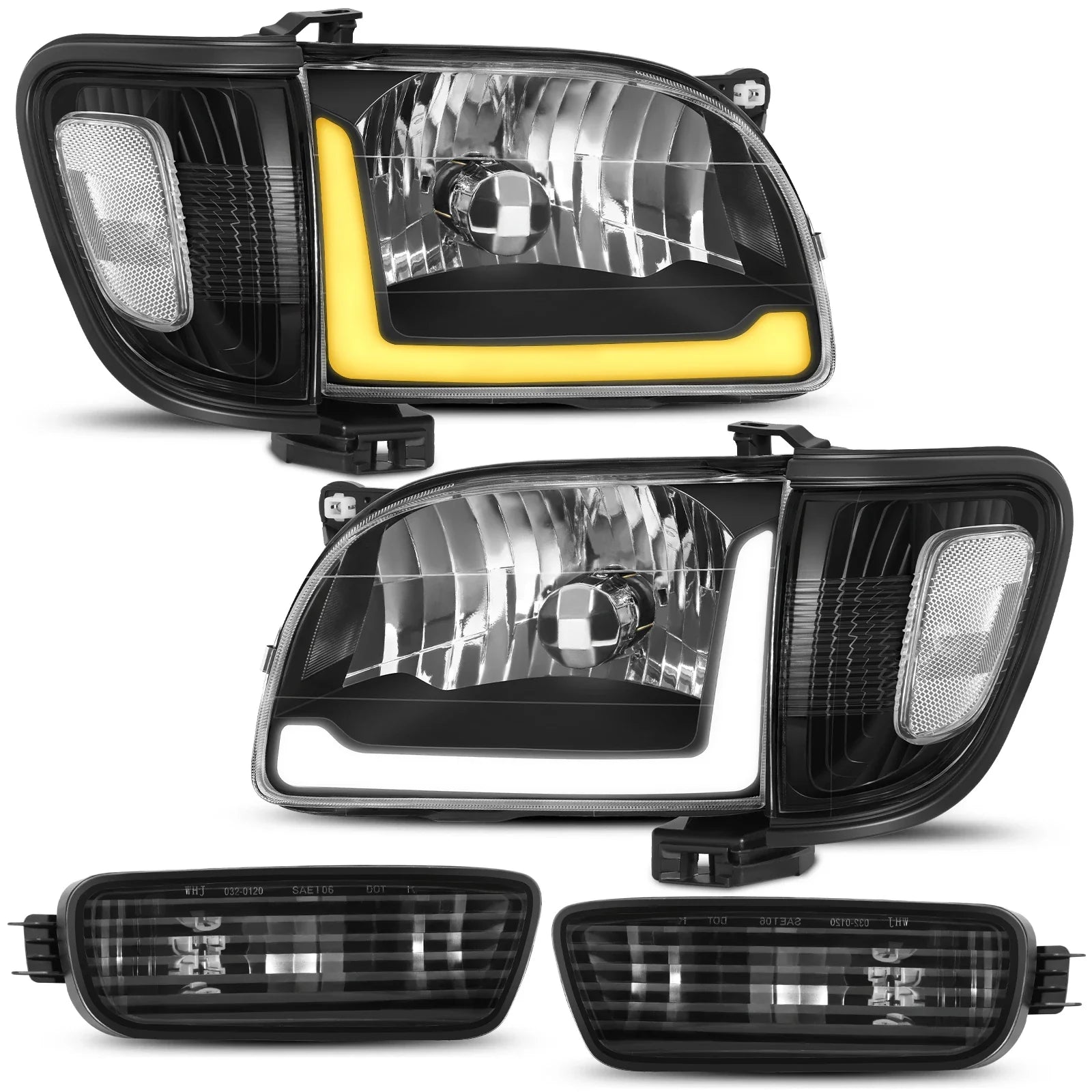 LED Headlights with Corner Light for Toyota Tacoma 2001–2004