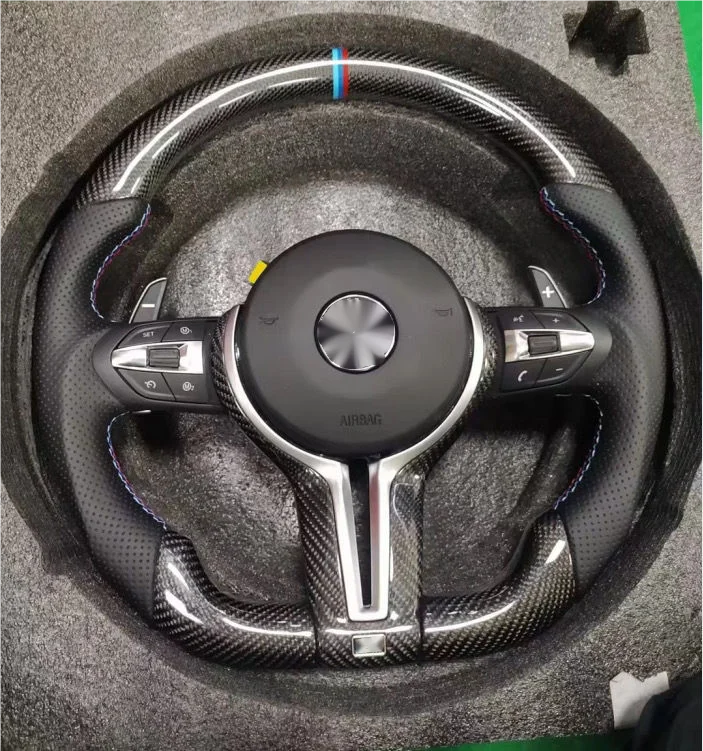 Perforated Leather Carbon M Sport Steering Wheel for BMW