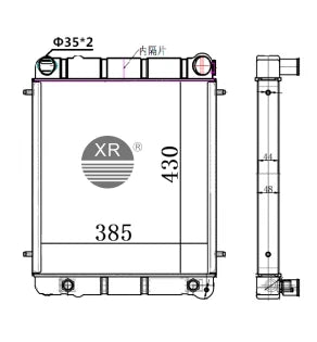 Radiator BTP2275 for Land Rover Defender Trucks 2000–2015